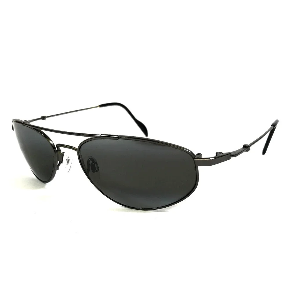 Vintage Maui Jim Sunglasses Molokai MJ308-02 Gunmetal Frames w Neutral Gray Lens